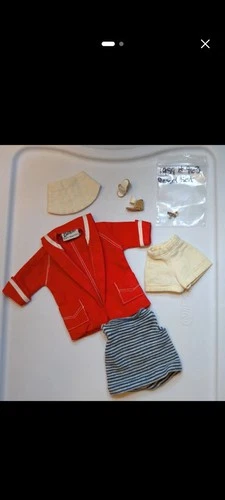 1959 Vintage Barbie Fashion #963 Resort Set COMPLETE W/ HTF bracelet!