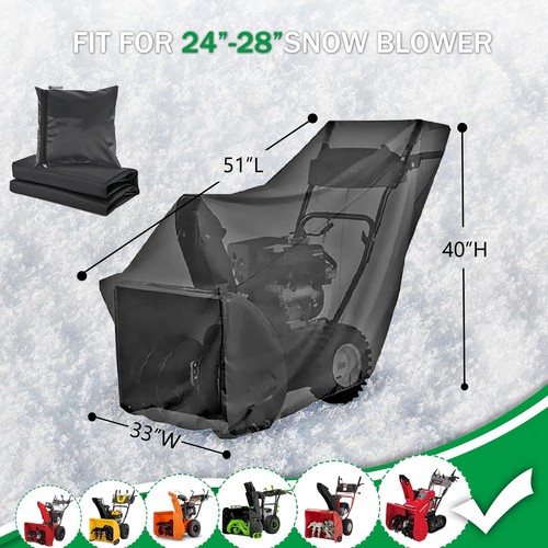 IC ICLOVER Snow Blower Cover Universal fit Two Stage Snow Thrower Cover Heavy Du - Picture 2 of 6
