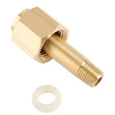 CGA-320 CO2 Regulator Inlet Nut and Nipple with Washer Left Hand Thread