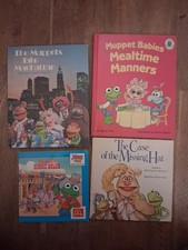 Muppet Babies Childrens Books Lot 4 Picture Story Jim Henson Vintage 1980s
