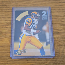 Action Packed 1994 Isaac Bruce RC Rookie #150 Los Angeles Rams Football Card. rookie card picture
