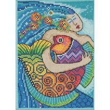 Counted Cross Stitch Ocean Song, Multicolor