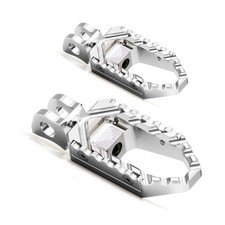 For Kawasaki Versys 1000 12-14 13 Wide Rider Foot Pegs Silver