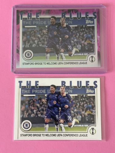 2024-25 Topps Soccer The Blues Stamford Bridge to Welcome UEFA 11/75 con base - Foto 1 di 3