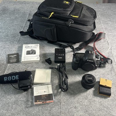 Canon EOS 5D Mark IV Camera Kit 30.4MP EF 50mm 1.8 STM Lens RODE Mic Rugged Bag