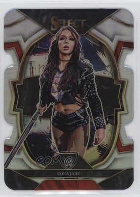 2023 Panini Select WWE Concourse Silver Prizm Die-Cut Cora Jade #63 5i3