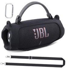 Silicone Case for JBL Charge 6 Portable Bluetooth Speaker Black