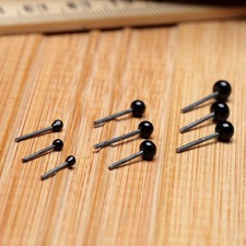 50Pairs 2/3/4mm Assorted Glass Eyes for Bear Toy Dolls Needle Felting Sewing DIY