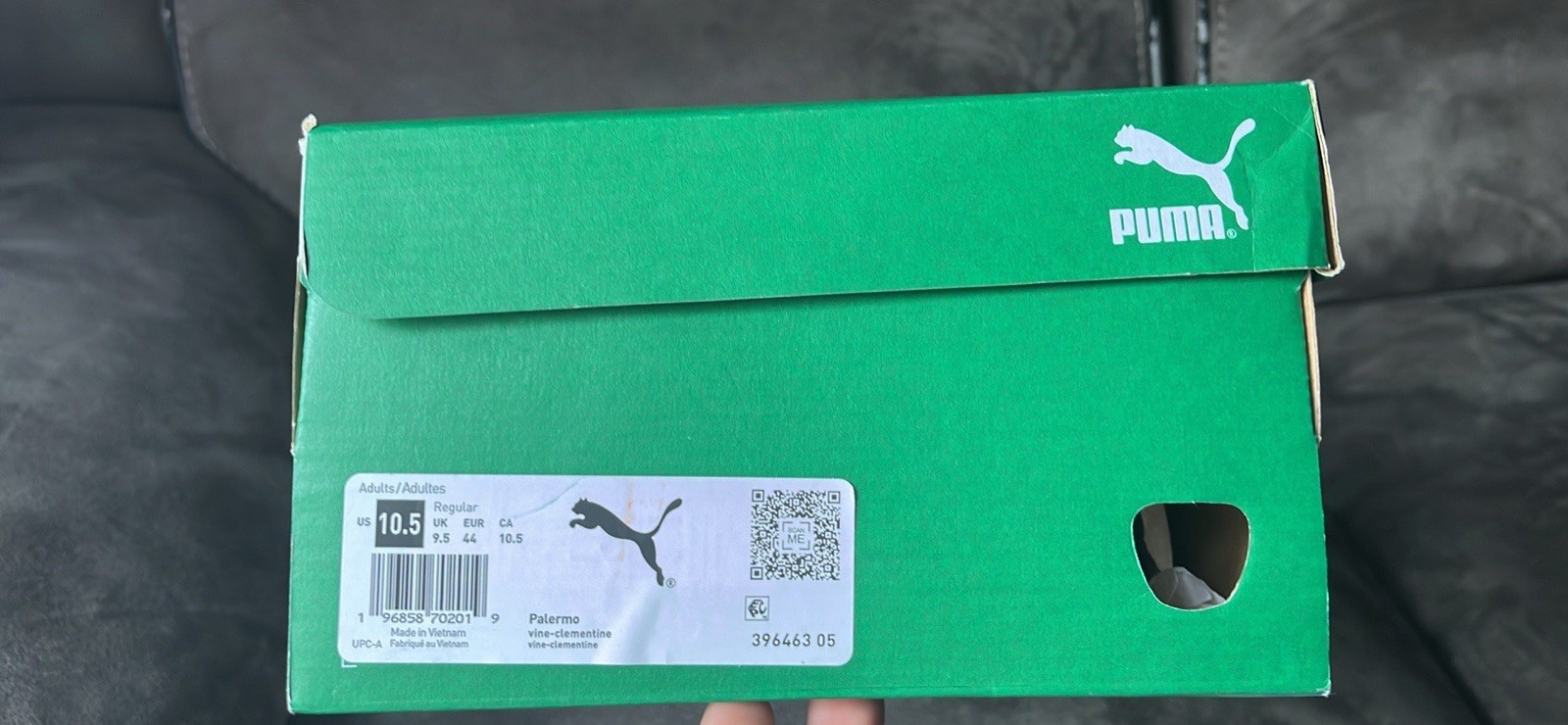 PUMA Palermo Vine/Clementine Suede Green/Orange  MENS SIZE 10.5 image 5