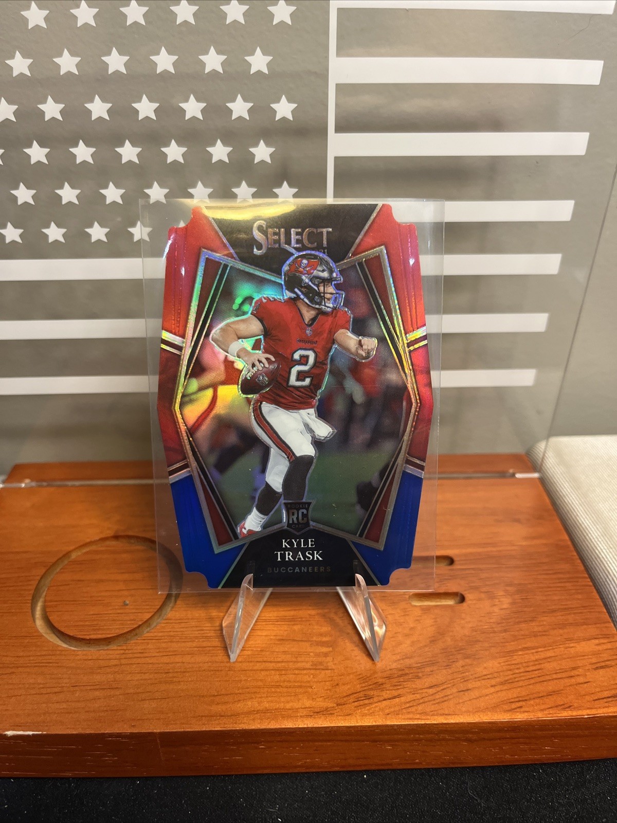 2021 Select Kyle Trask Red/Blue PRIZM  ROOKIE DIE CUT #163 RC TB BUCS🔥🔥