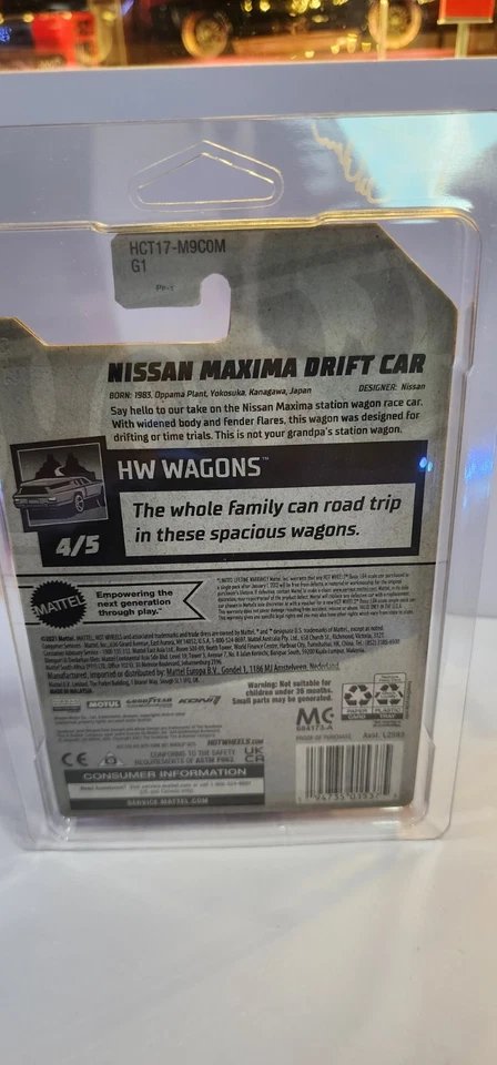 风火轮 2022 #214 - 日产 Maxima 漂移汽车 - 光谱粉红色 BARBIE 定制! — 第 2/4 张图片