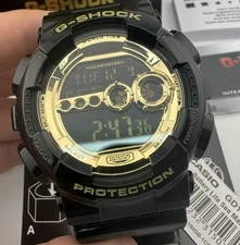 CASIO G-SHOCK GD100GB-1 CS BLACK GOLD SHOCK WATER RESISTANT WATCH DIGITAL NEW