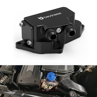 For BMW N54 N55 Engine Oil Cooler Adapter With Thermostat For 335i 135i X1 35i