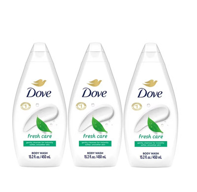 Dove Relaxing Jasmine & Coconut Milk Shower Gel, BODY WASH 16.9oz (Pack of 3)