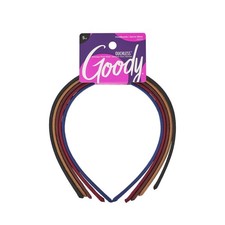 Goody Ouchless Shoestring Headbands, 5 5 Count Pack of 1 , Assorted Neutral