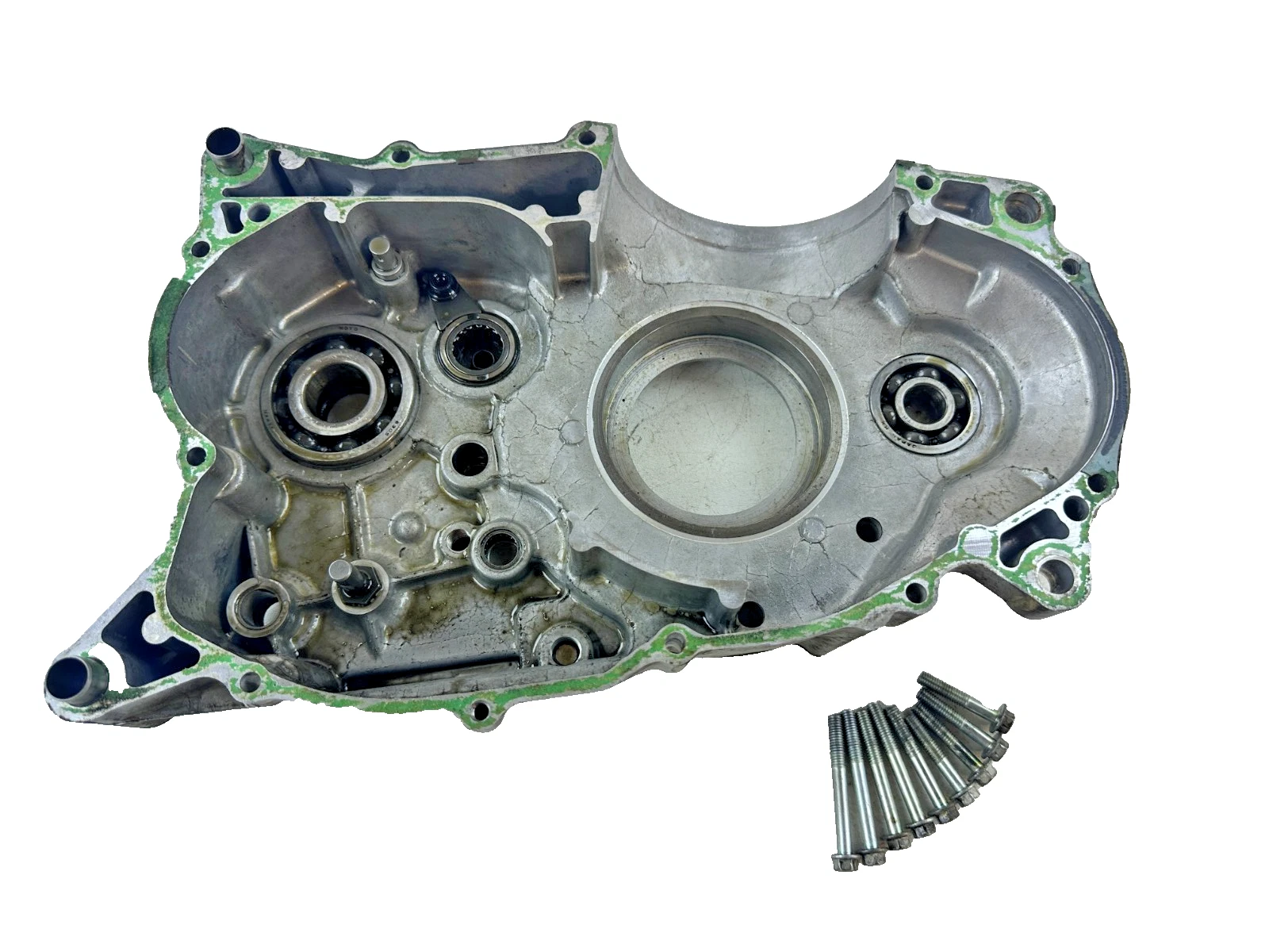 2008 Honda XR650L Left Hand Side Crank Case half Bottom End Motor Good