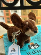 Jellycat Otto Sausage Dog Bag Charm – Cute Plush Keychain Xmas Holiday Gift 2025