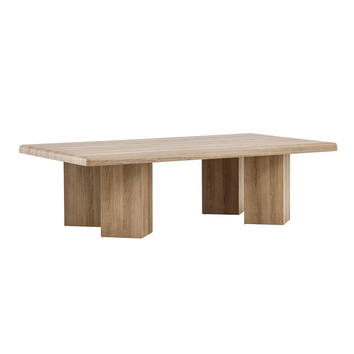 Table basse Lillehammer 140cm naturel pour sublimer un grand canapé d'angle