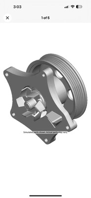 Genuine Water Pump Housing w/ Pulley 25204308