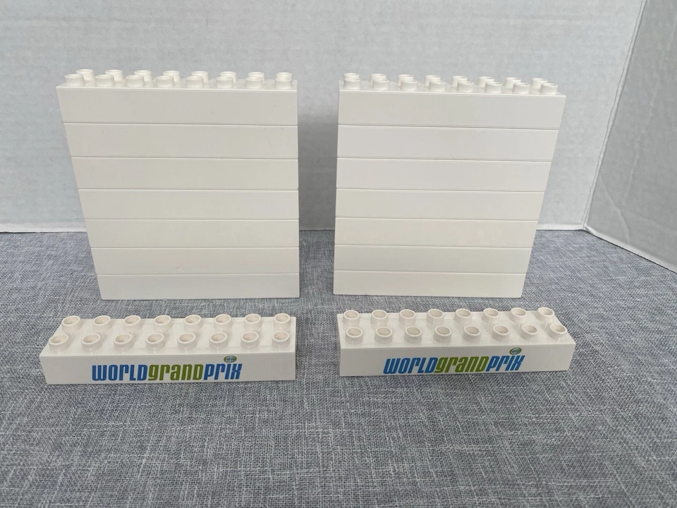 Lego Duplo Decorated Printed Bricks Cars Racing Gran Prix Set of 16 NEW - Image 3 of 3