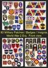 Lot of 93 Military Patches / Badges / Insignia: World War 2 Era