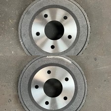 Chevy Gm 11.75 Rear Brake Drums Finned Heavy Duty 5 Lug Pair Used Aftermarket