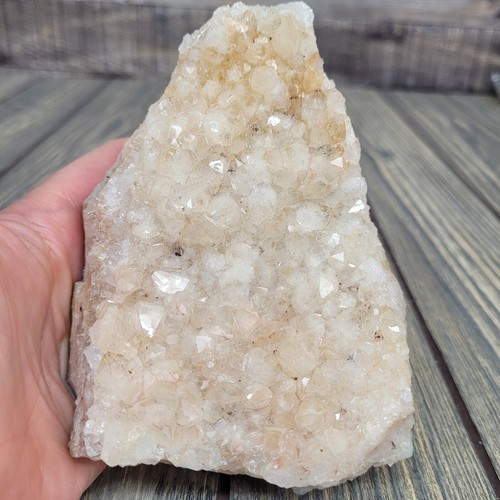 Citrine 1.5 lb Natural Light Druzy 5.5x4" Geode Crystal Cluster Brazil Untreated - Picture 7 of 12