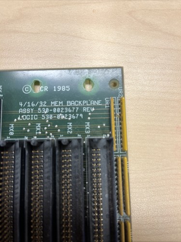 National Cash Register NCR-10 Circuit Mem Backplane 1986 530-0023677 - Picture 5 of 6