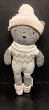 Knit Plush Baby Bear Aspen W/ Sweater Hat Booties 15" 