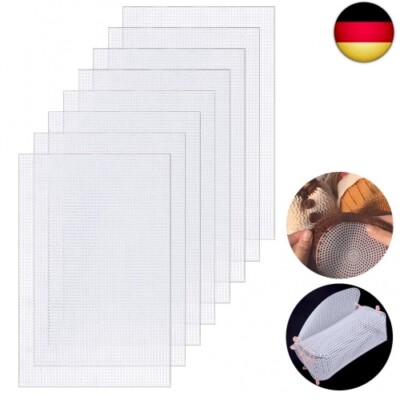 STCRERAG 8 Stück Plastic Canvas Sheets Weich Dauerhaft Kunststoff Mesh Canvas 
