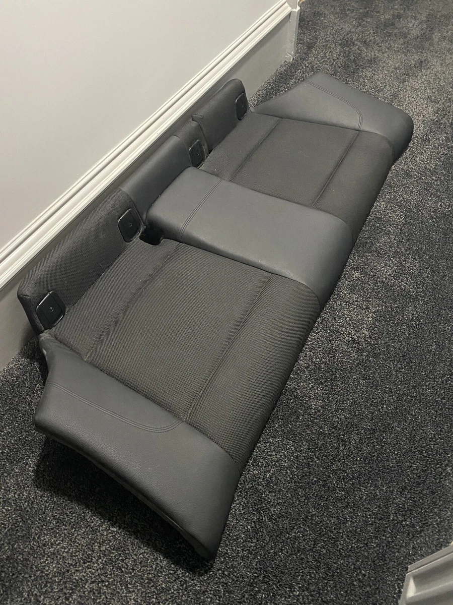BMW 1 Series E81 Rear Bench Seat Cover Black Leather Cloth