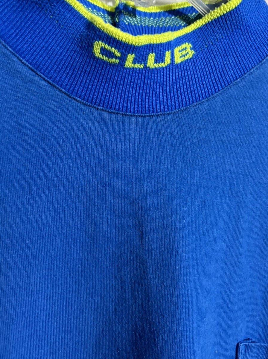 Vintage 1990s Club Sportswear Blue Sz XL T-shirt Cotton USA