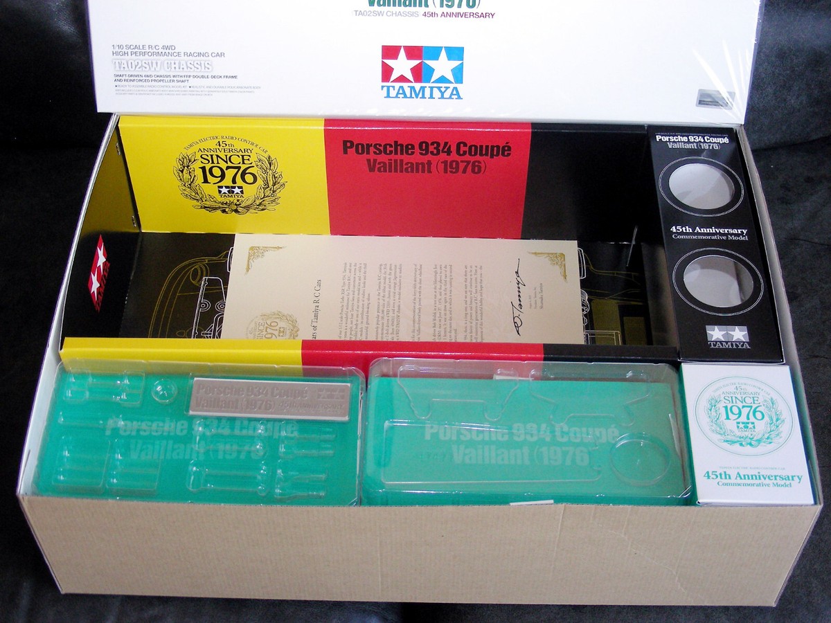 47477 Tamiya TA02SW 45th Anniversary Porsche 934 Coupe Vaillant