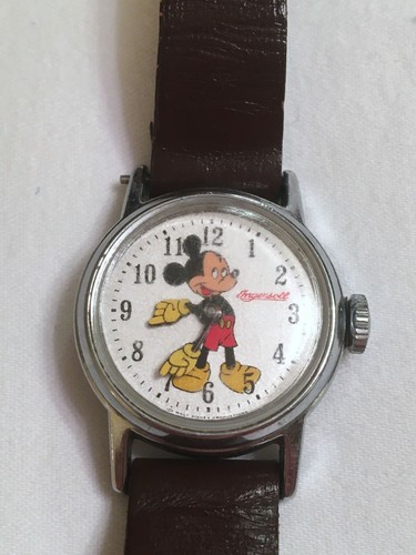 VINTAGE Orologio Ingersoll Mickey Mouse A CARICA MANUALE | eBay