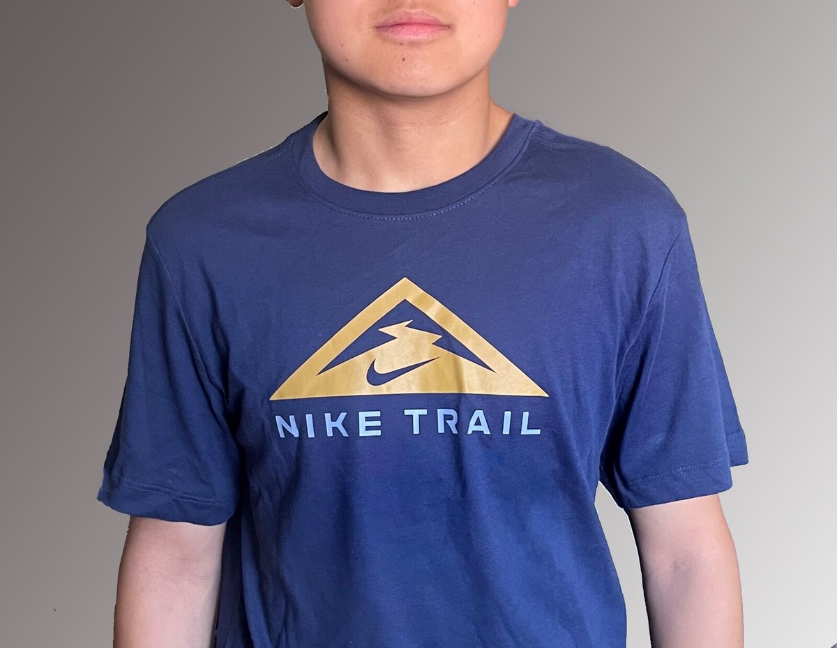 NIKE ティー Nike Trail Dri-Fit Running Training Tee Shirt DX2183-410 Men