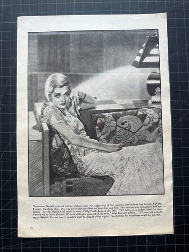 Vintage 1930s Constance Bennett Portrait