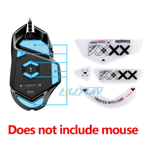 Mouse Feet Sticker of Tempered Glass for Logitech G502 RGB/HERO Wired Mouse - Picture 2 of 5
