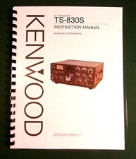 Kenwood TS-830S Manuale di Istruzioni - Copertine Premium Card Stock e Carta 32 LB!