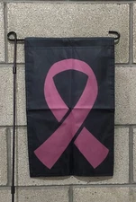 Breast Cancer Awareness Garden Flag FREE SHIP Save Boobs Pink USA Sign 12x18”