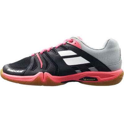 Babolat Shadow Team Damen Badmintonschuhe Größe UK 8,5 EU 42,5 - Schwarz / Pink