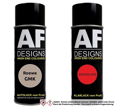 Spraydose für Roewe GMK White Gold Metallic Basislack Klarlack Sprühdose 400ml