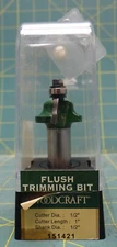 Woodcraft Patterned Router Bit, 1/2" Shank 1" Cutter Length 1" Cutter Dia