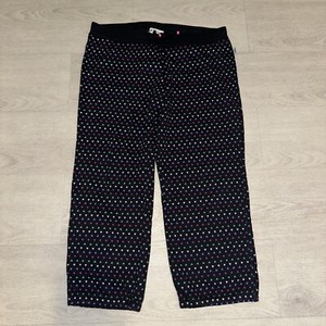 SELF ESTEEM Pants Stretchy Heart Print All Over Adorable Size Large So Cute!
