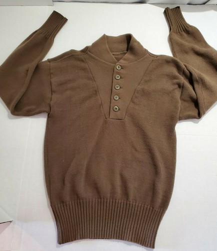 WWII 100% ACRYLIC OD BROWN 5 BUTTON 