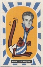1957 VFL Kornies Mascots (4) Jock SPENCER North Melbourne (Near Mint / Mint)