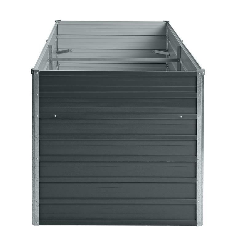 YRHome Hochbeet 120x60cm - Verzinkter Stahl Gemüsebeet Für Garten & Balkon