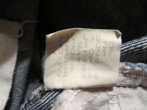 UOMO VINTAGE ARANCIONE TAB LEVI'S 505 DRITTO (EUC) TAGLIA 39X29 MADE IN USA - Foto 9 di 9