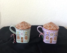 New Anthropologie Ginger Mug With Lid- Mint or Pink