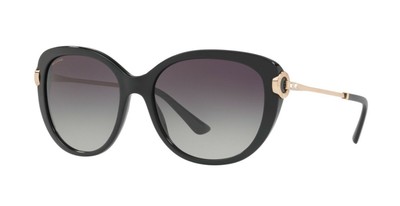 BVLGARI ALBA BV 8194B Black//Dark Grey Shaded Sunglasses 501//8G A