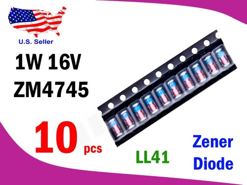 0.5W Zener Diode LL34 2.0V-47V, 1W LL41 3.3V-47V 1N4007 1N4148 SMD (10 pcs) - Picture 77 of 92